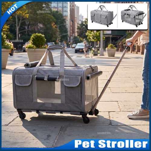 Pet stroller on wheels - in,